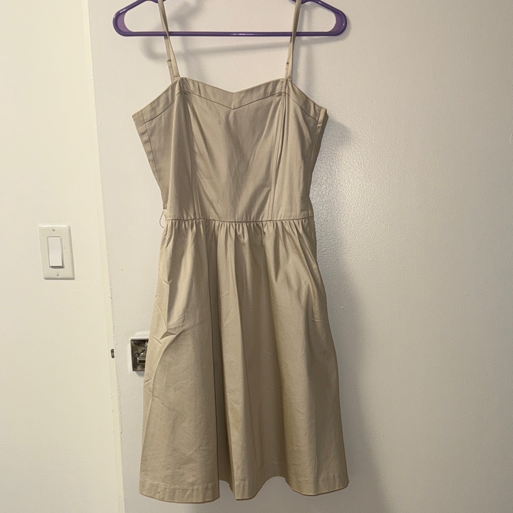 H&M Strapless Beige Dress